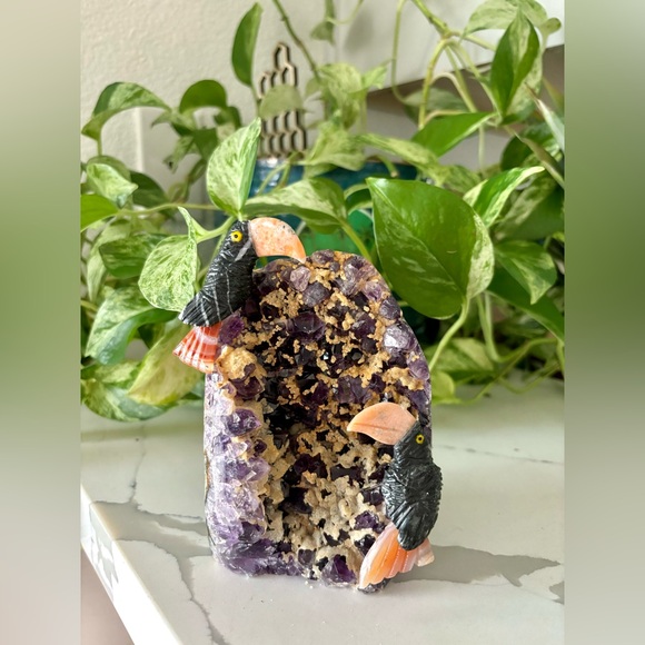 Other - Tucan Carvings on Amethyst